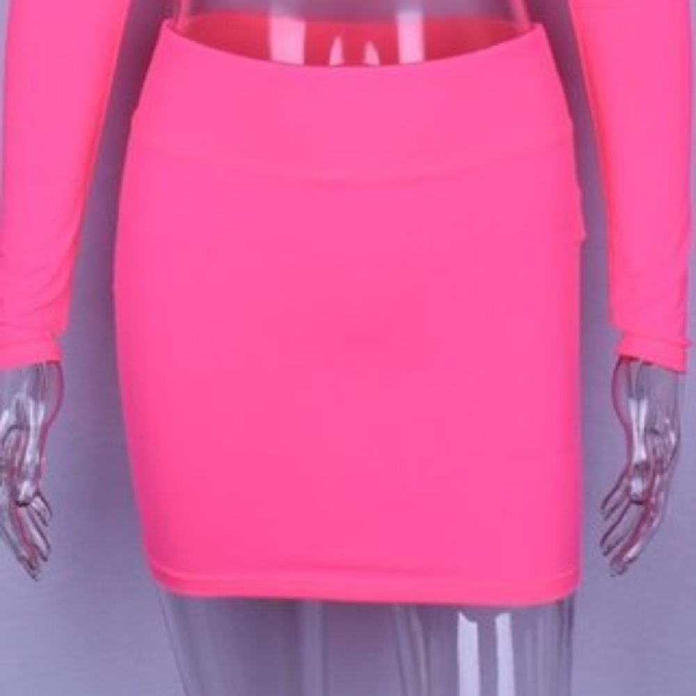 Pink Pencil Skirt